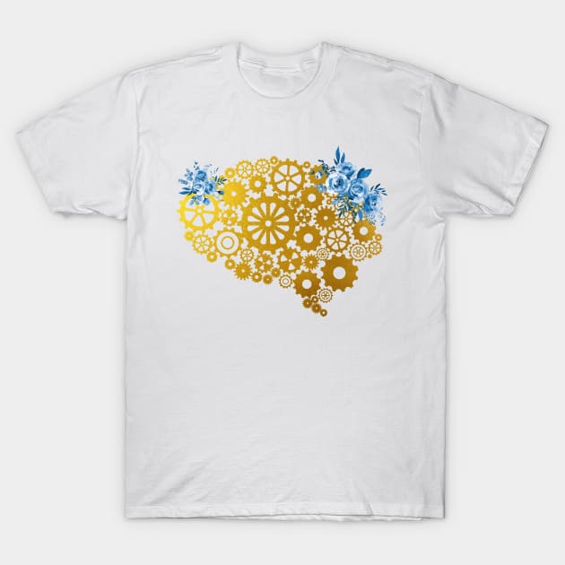 Brain Mechanism T-Shirt by erzebeth